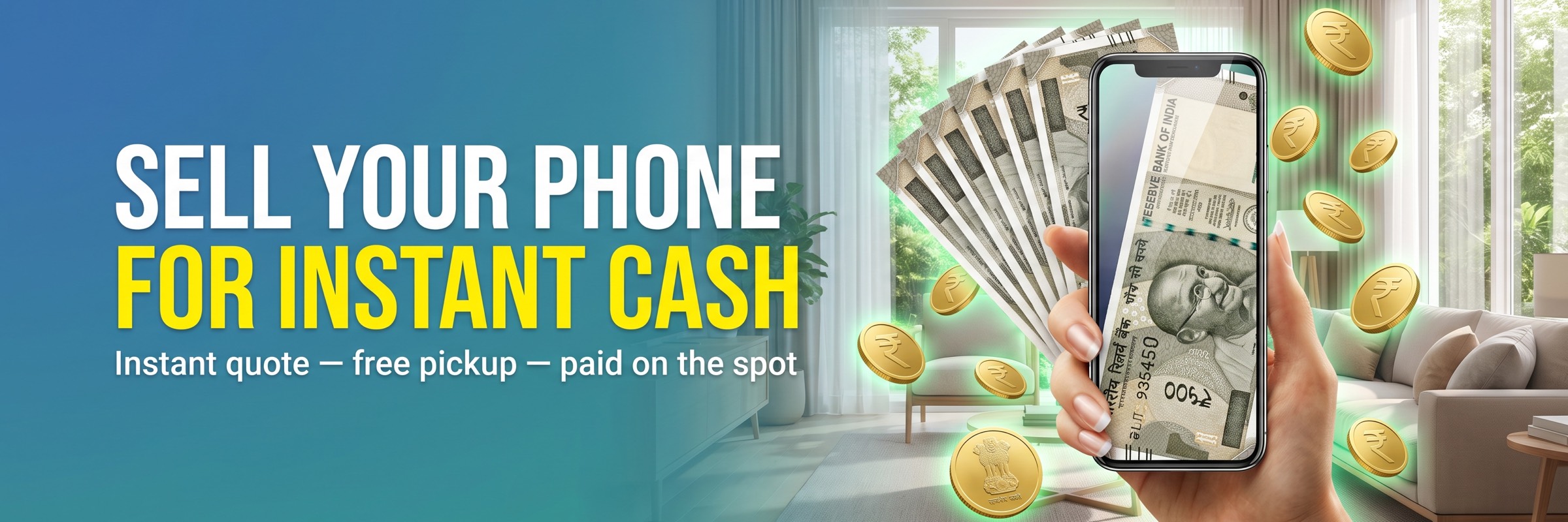Sell your phone for instant cash — instant quote, free pickup, paid on the spot